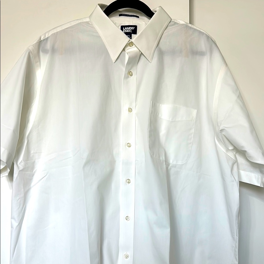Lands' End Men's White Shirt